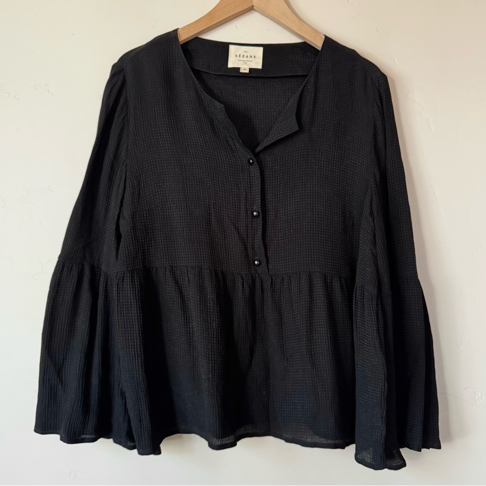 Sézane Maiwenn Blouse in Black